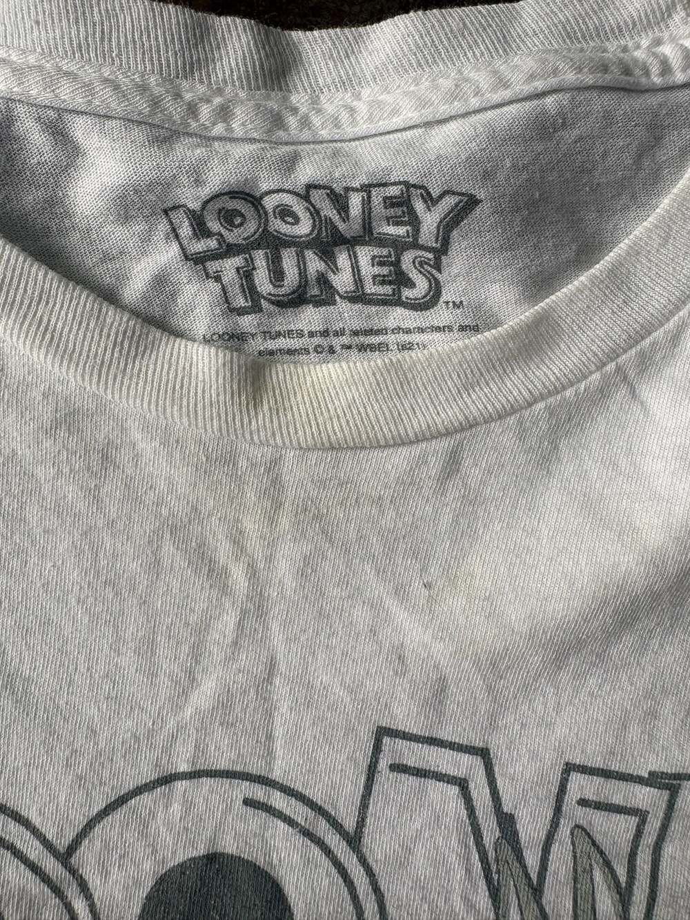 Looney Tunes Graphic Crew Neck T-Shirt White 2XL - Picture 6 of 6